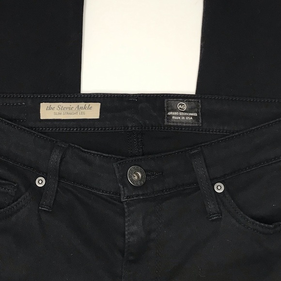 AG Adriano Goldschmied The Stevie Ankle Slim Straight Leg Jeans - 25 R - Picture 13 of 17